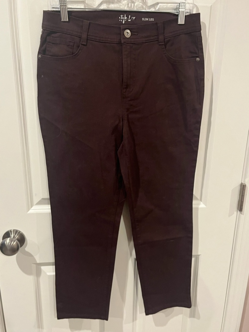 Style & Co Slim Leg Brown Jeans Size 10ps